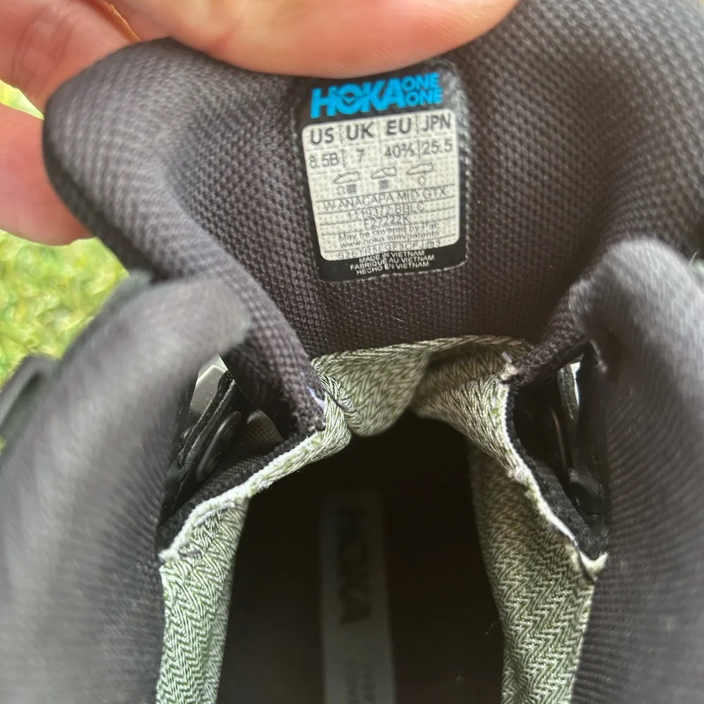 Women’s Hoka One One Anacapa Mid Gore-Tex® Waterproof Hiking Shoe sz 8.5 - Picture 5 of 7